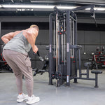 4 Stack Megatron Standard Jungle Gym - 2 Colors - Muscle D Fitness - Low Row, Lat Pulldown, Single Handle Hi/low Pulley, Double Hi/Low Pulley