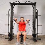 Muscle D Fitness Dual Adjustable Pulley Smith Combo – Full Body Trainer