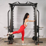 Muscle D Fitness Dual Adjustable Pulley Smith Combo – Full Body Trainer
