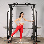 Muscle D Fitness Dual Adjustable Pulley Smith Combo – Full Body Trainer