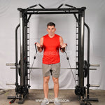 Muscle D Fitness Dual Adjustable Pulley Smith Combo – Full Body Trainer