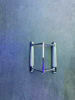 Seated Row / Close Grip Chin Cable Attachment- Triangle - Chrome Finish, Knurled Handles