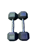 Rubber Hex Head Dumbbells