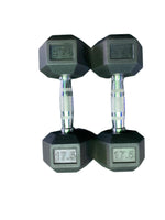 Rubber Hex Head Dumbbells