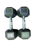 Rubber Hex Head Dumbbells