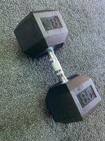 Rubber Hex Head Dumbbells