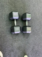 Rubber Hex Head Dumbbells