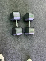Rubber Hex Head Dumbbells