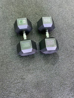 Rubber Hex Head Dumbbells
