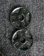 Triple-Grip Weight Plates - Durable Cast Iron for Strength Training