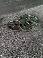 Triple-Grip Weight Plates - Durable Cast Iron for Strength Training