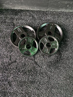 Triple-Grip Weight Plates - Durable Cast Iron for Strength Training
