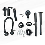 LAT Pulley Cable Machine System DIY Gym Attachment Lat Pulldown Workout Kit