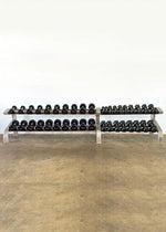 Two Tier 8 Pairs Dumbbell Rack - Muscle D Fitness - Durable 2 Tier 8 Pair Dumbbell Rack