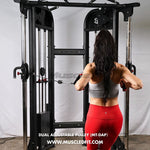 Muscle D Fitness Dual Adjustable Pulley – Two Stack Cable Machine