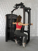 Elite Selectorized Pec Deck/Rear Delt - Muscle D Fitness - Commercial - Adjustable Seat - Pin Selectorized Chest / Back Combo