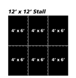 Interlocking Rubber Tile Mat 4'x6'