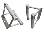 Seated Row / Close Grip Chin Cable Attachment- Triangle - Chrome Finish, Knurled Handles