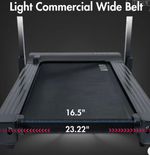 Light Commercial Folding Treadmill -Shua - LED Display - Heart Rate Monitor - Safety Clip