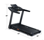 Light Commercial Folding Treadmill -Shua - LED Display - Heart Rate Monitor - Safety Clip