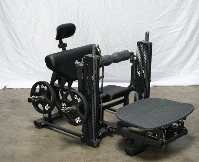 Motorized Hip Thruster with Adjustable Foot Pad and Back Pad - Remote Adjusted Weight - Padded Hip Roller