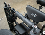 Motorized Hip Thruster with Adjustable Foot Pad and Back Pad - Remote Adjusted Weight - Padded Hip Roller