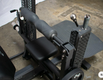 Motorized Hip Thruster with Adjustable Foot Pad and Back Pad - Remote Adjusted Weight - Padded Hip Roller