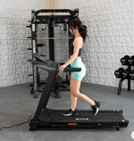 Light Commercial Folding Treadmill - LED Display - Heart Rate Monitor - Safety Clip