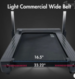 Light Commercial Folding Treadmill - LED Display - Heart Rate Monitor - Safety Clip