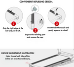Light Commercial Folding Treadmill - LED Display - Heart Rate Monitor - Safety Clip