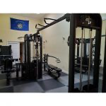 Compact 5 stack Multi Gym Black frame 104″ Beam w/ Pull Up Bars