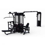 Compact 5 stack Multi Jungle Gym (cable machine) Black frame 104″ Beam w/ Pull Up Bars