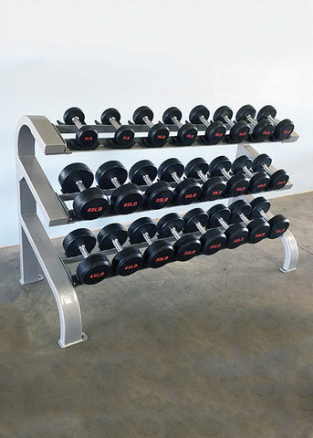 Modular Three Tier 12 Pairs Dumbbell Rack