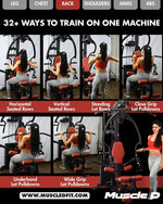 Muscle D Fitness Compact Single-Stack Multi-Gym | Full Body, Space-Saving