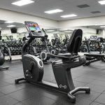 Commercial Recumbent Bike - Touch Screen - Muscle D Fitness - Adjustable Seated Cardio