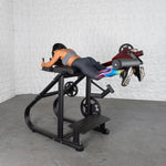 Pro Strength Reverse Hyper - Muscle D Fitness - Adjustable Roller Pad, Plate Loaded