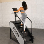 Light Commercial Stair Climber - Muscle D Fitness - Stepmill - LED Display - Heart Rate Monitor - Heavy Duty Chain Drive