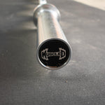 7' Hard Chrome Triple Bearing Olympic Bar - Muscle D Fitness - Precision Performance Grade Knurling