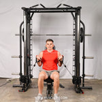 Muscle D Fitness Dual Adjustable Pulley Smith Combo – Full Body Trainer