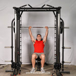 Muscle D Fitness Dual Adjustable Pulley Smith Combo – Full Body Trainer