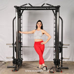 Muscle D Fitness Dual Adjustable Pulley Smith Combo – Full Body Trainer