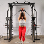 Muscle D Fitness Dual Adjustable Pulley Smith Combo – Full Body Trainer