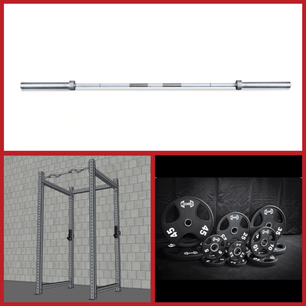 TGrip Commercial 4 Post Rack Complete Set - 3x3 Steel - Functional Mul ...
