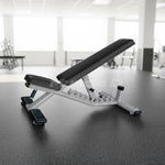 Flat to Incline Bench - Muscle D Fitness - 11 Gauge Steel - Commercial Upholstery - Seat and Back are Adjustable