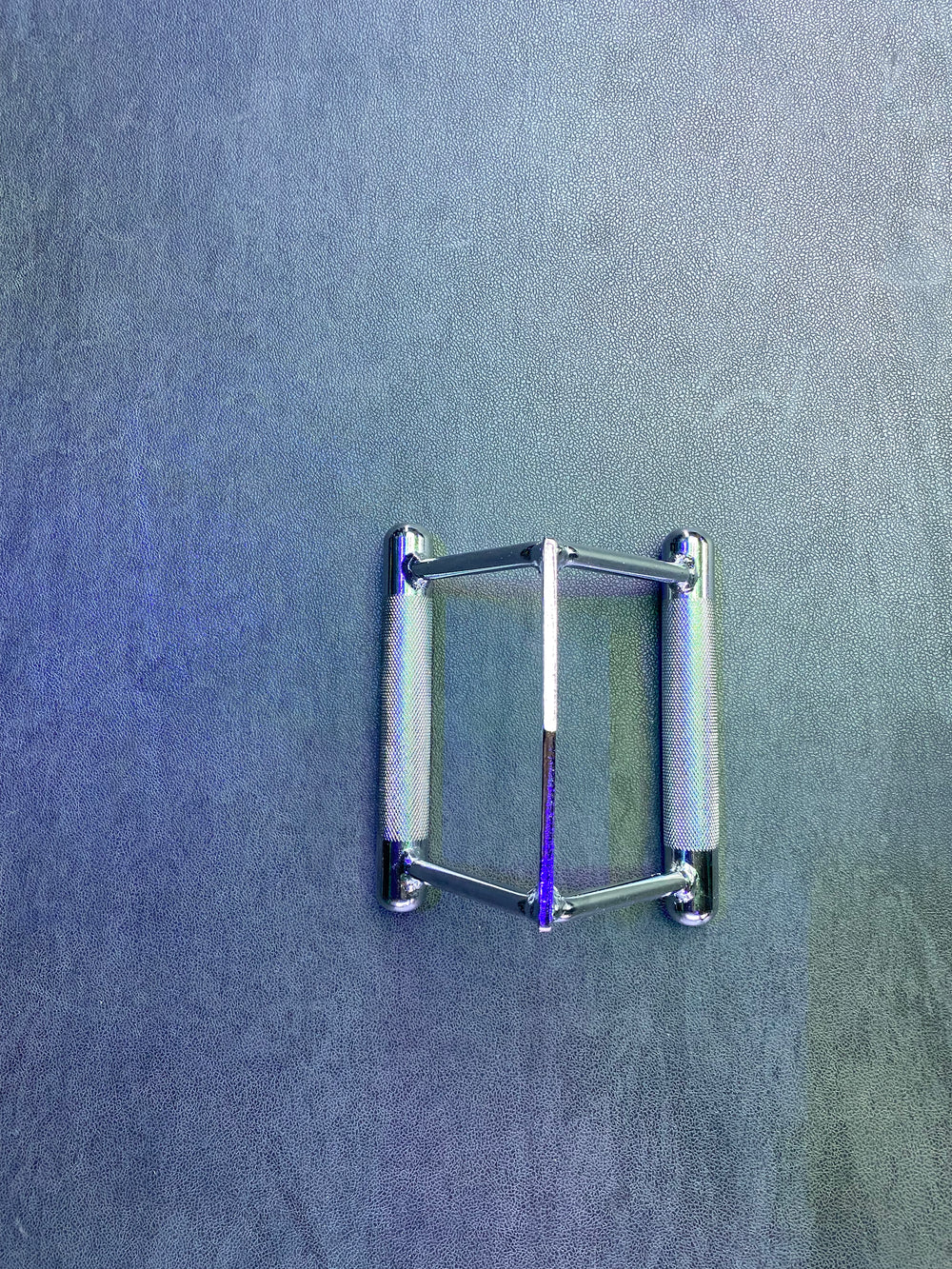 Seated Row / Close Grip Chin Cable Attachment- Triangle - Chrome Finish, Knurled Handles