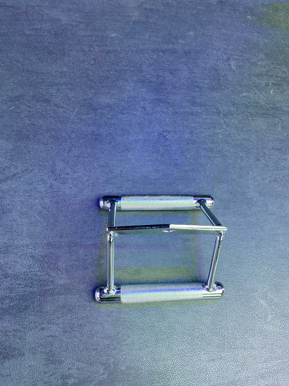 Seated Row / Close Grip Chin Cable Attachment- Triangle - Chrome Finish, Knurled Handles