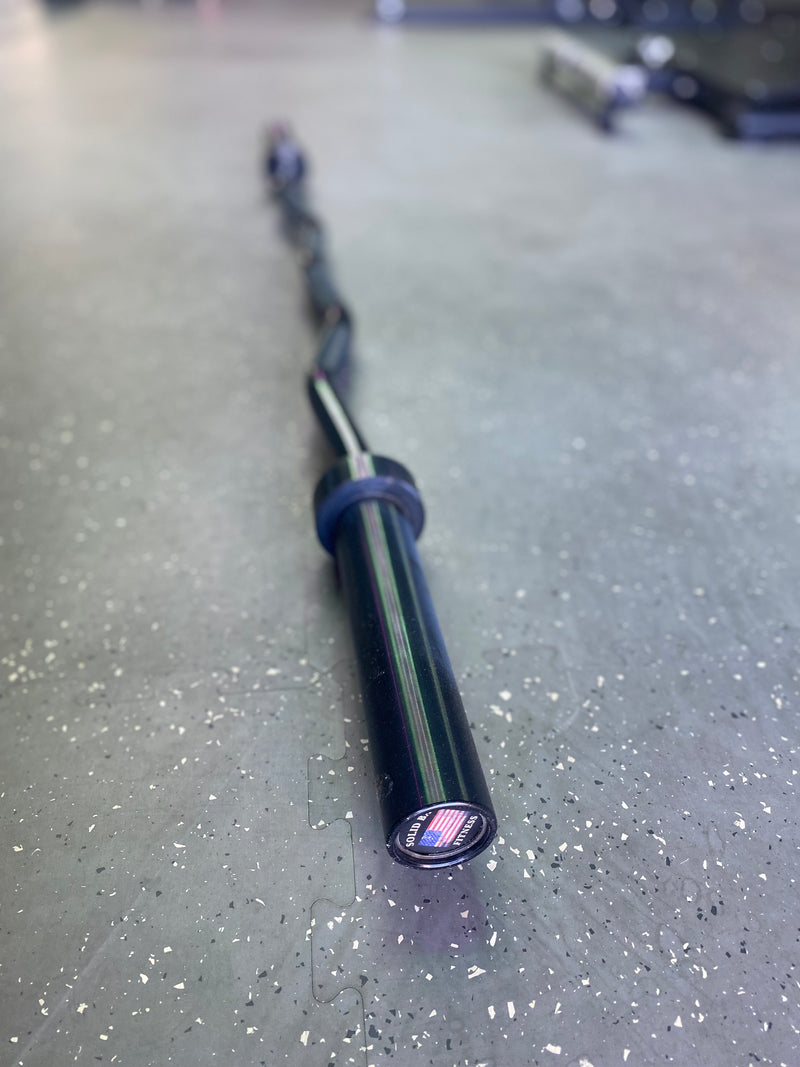 Curl Bar- Heavy Duty  - Professional Grade EZ Curl Barbell- Black Zinc