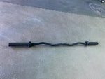 Curl Bar- Heavy Duty  - Professional Grade EZ Curl Barbell- Black Zinc