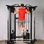 Muscle D Fitness Dual Adjustable Pulley – Two Stack Cable Machine