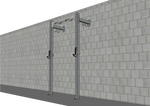 TGrip Commercial 4' Low Profile Wall Mount Rig Fitness Kits - 3x3 Steel - Functional Multi-Grip Pull-Up - Sandwich Style J-Hooks